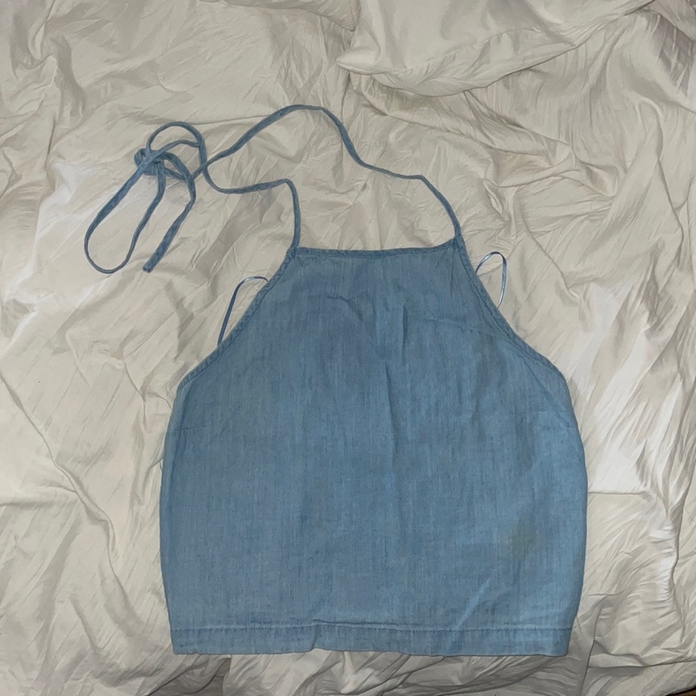 Size Small Hollister high neck tank - baby blue